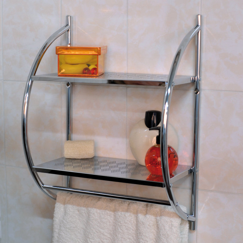 Wayfair Bathroom Wall Shelf Charlton Home Emeli 12 W X 25 H X 5 D